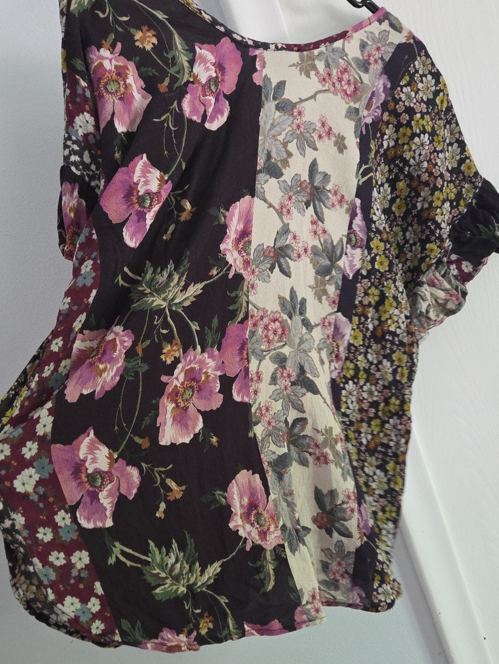Karen Kane blouse patchwork L - Picture 6 of 7